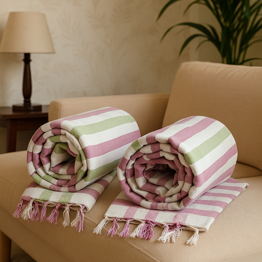 Travel & Lightweight - Classic Bhagalpuri Dull Chadar Pack of Two | DULL 14 15