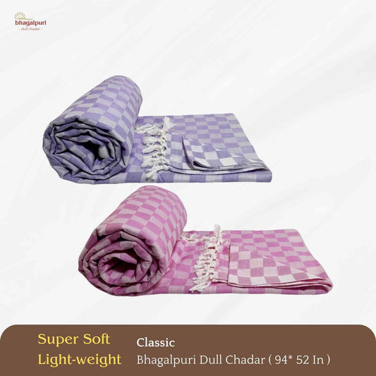 Summer & AC Blanket - Classic Bhagalpuri Dull Chadar Pack of Two | DULL 31 36