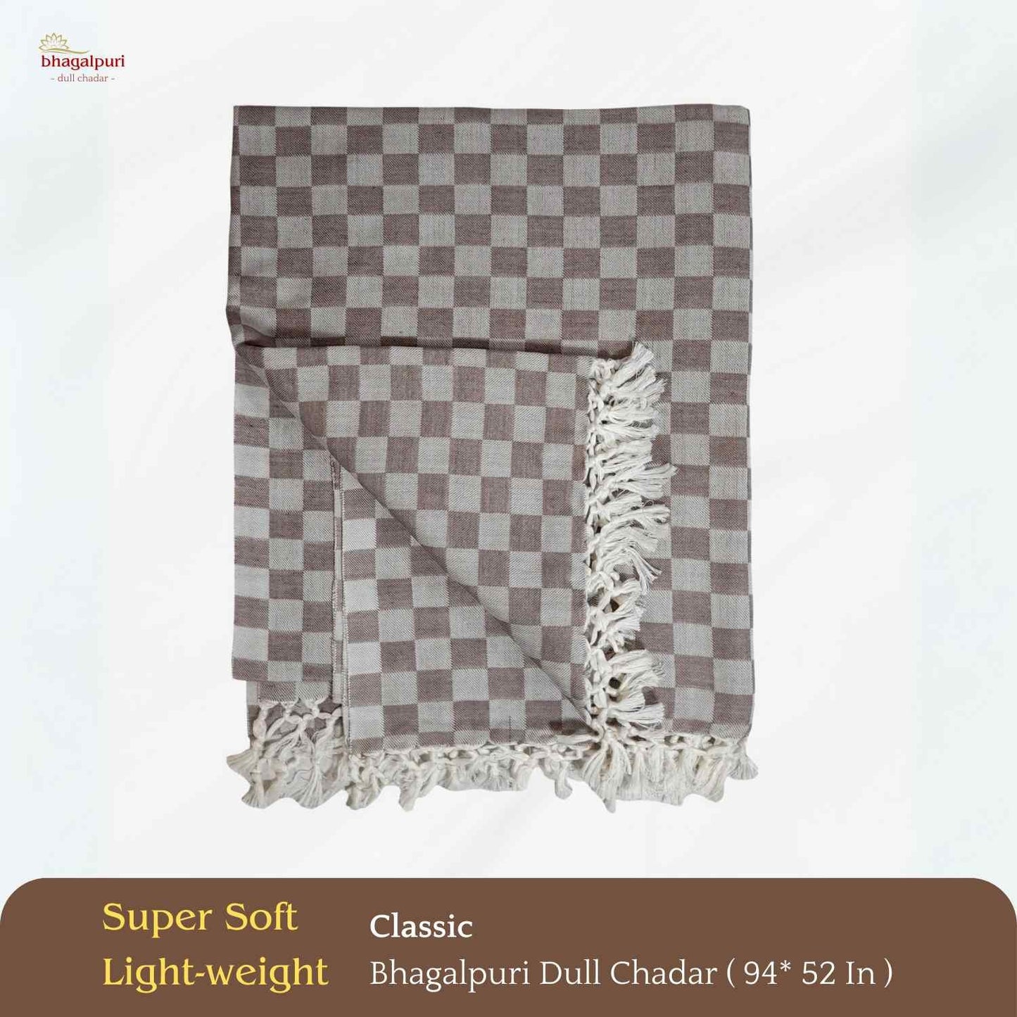 Summer & AC Blanket - Classic Bhagalpuri Dull Chadar Pack of Two | DULL 33