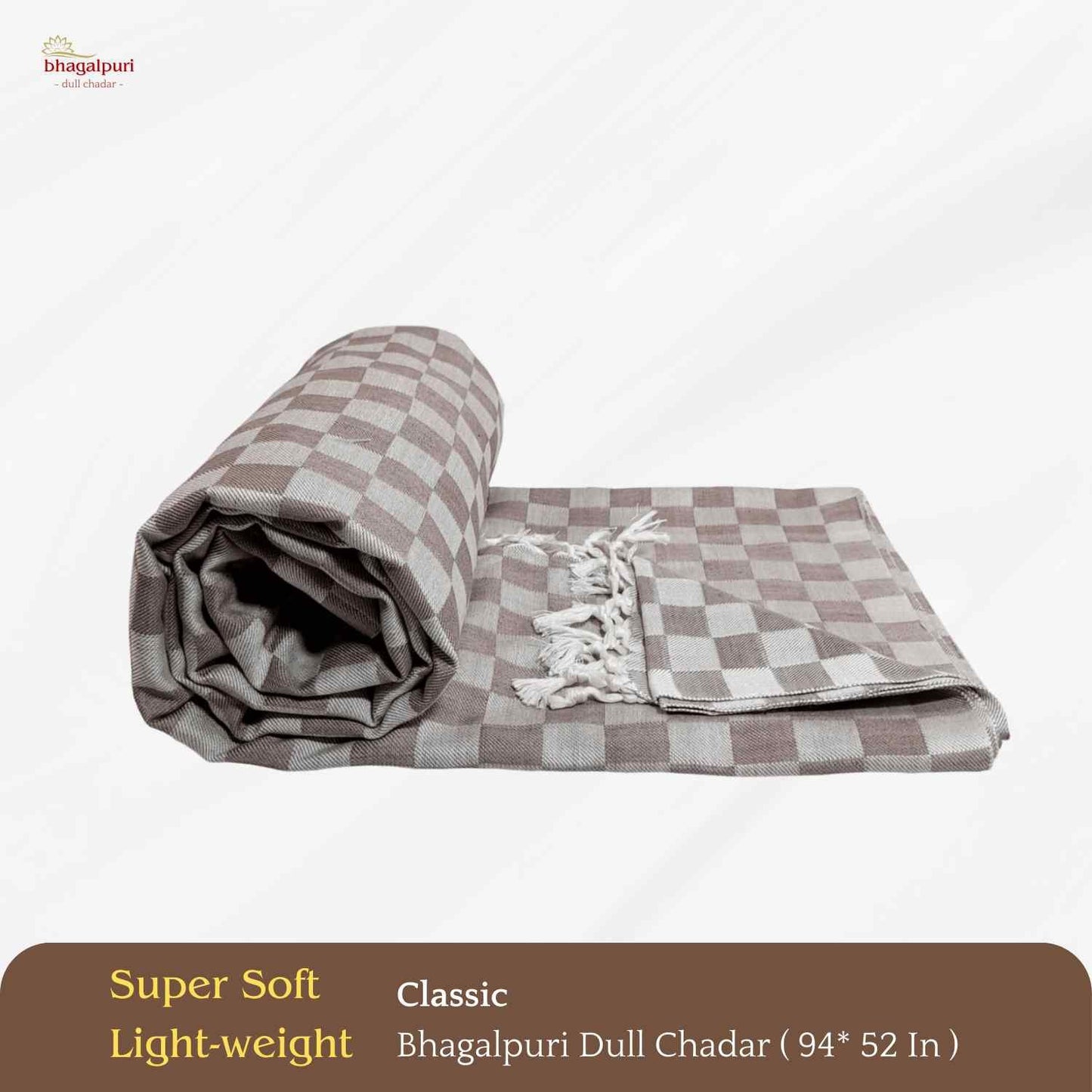 Summer & AC Blanket - Classic Bhagalpuri Dull Chadar Pack of Two | DULL 33