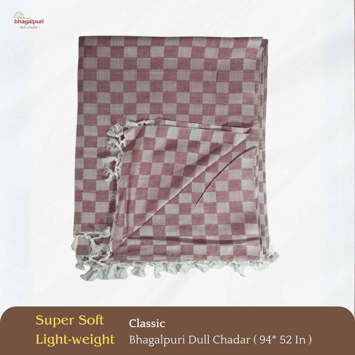 Summer & AC Blanket - Classic Bhagalpuri Dull Chadar Pack of Two | DULL 34