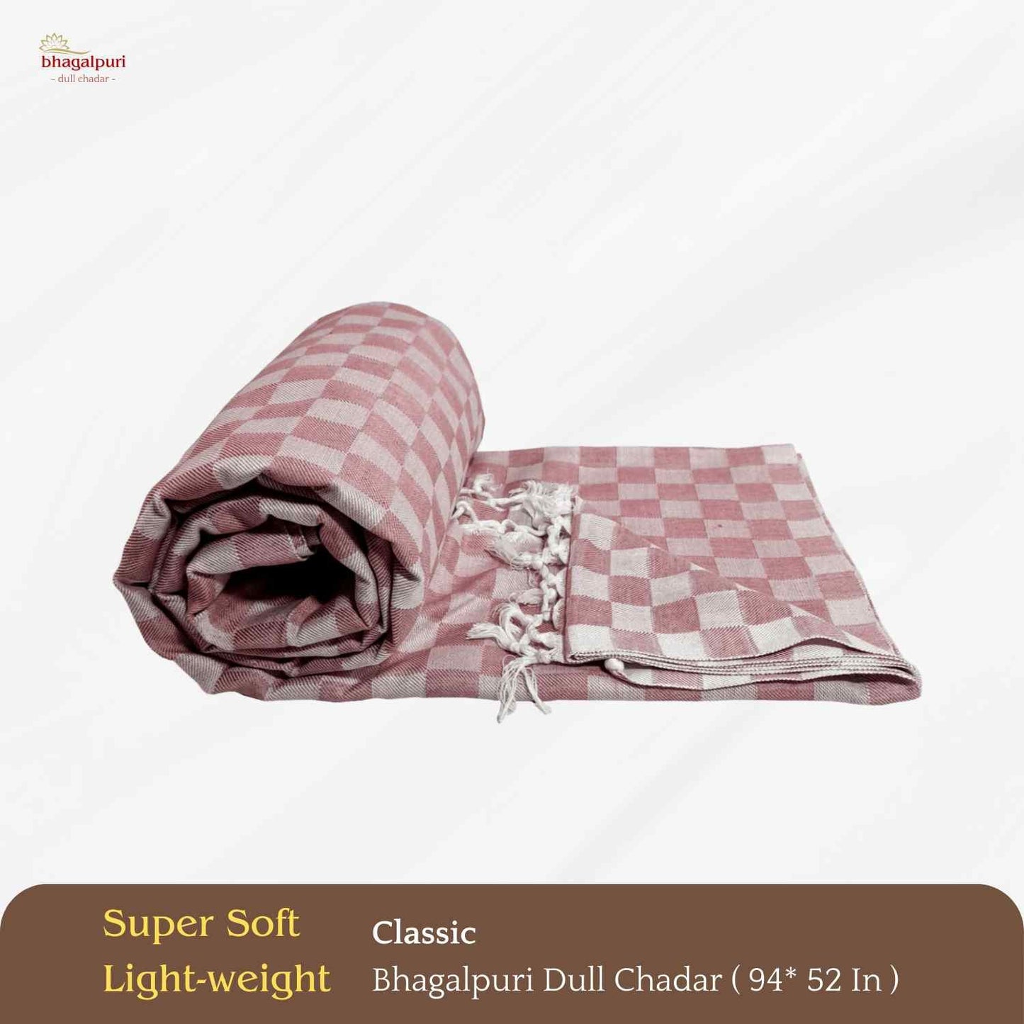 Summer & AC Blanket - Classic Bhagalpuri Dull Chadar Pack of Two | DULL 34