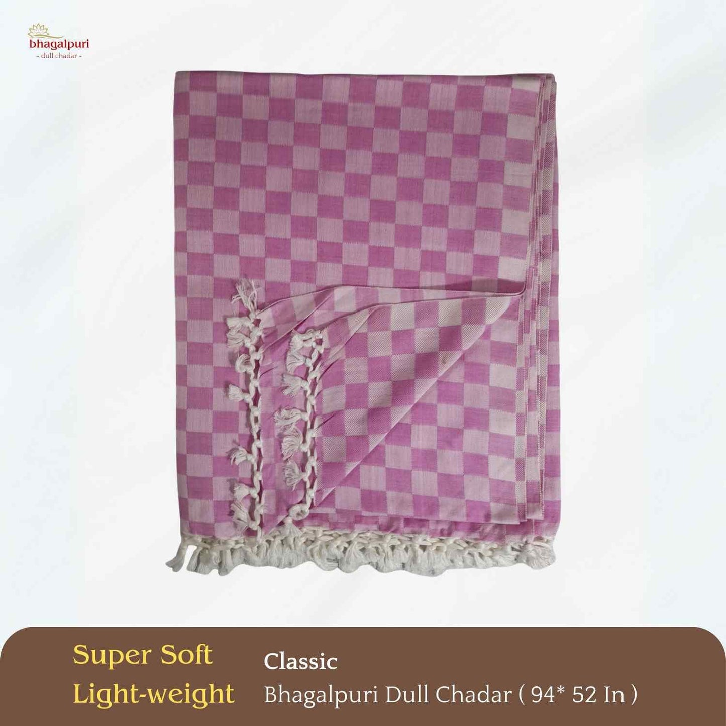 Summer & AC Blanket - Classic Bhagalpuri Dull Chadar Pack of Two | DULL 36