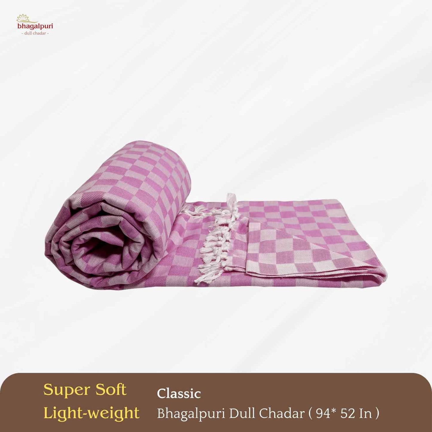 Summer & AC Blanket - Classic Bhagalpuri Dull Chadar Pack of Two | DULL 36