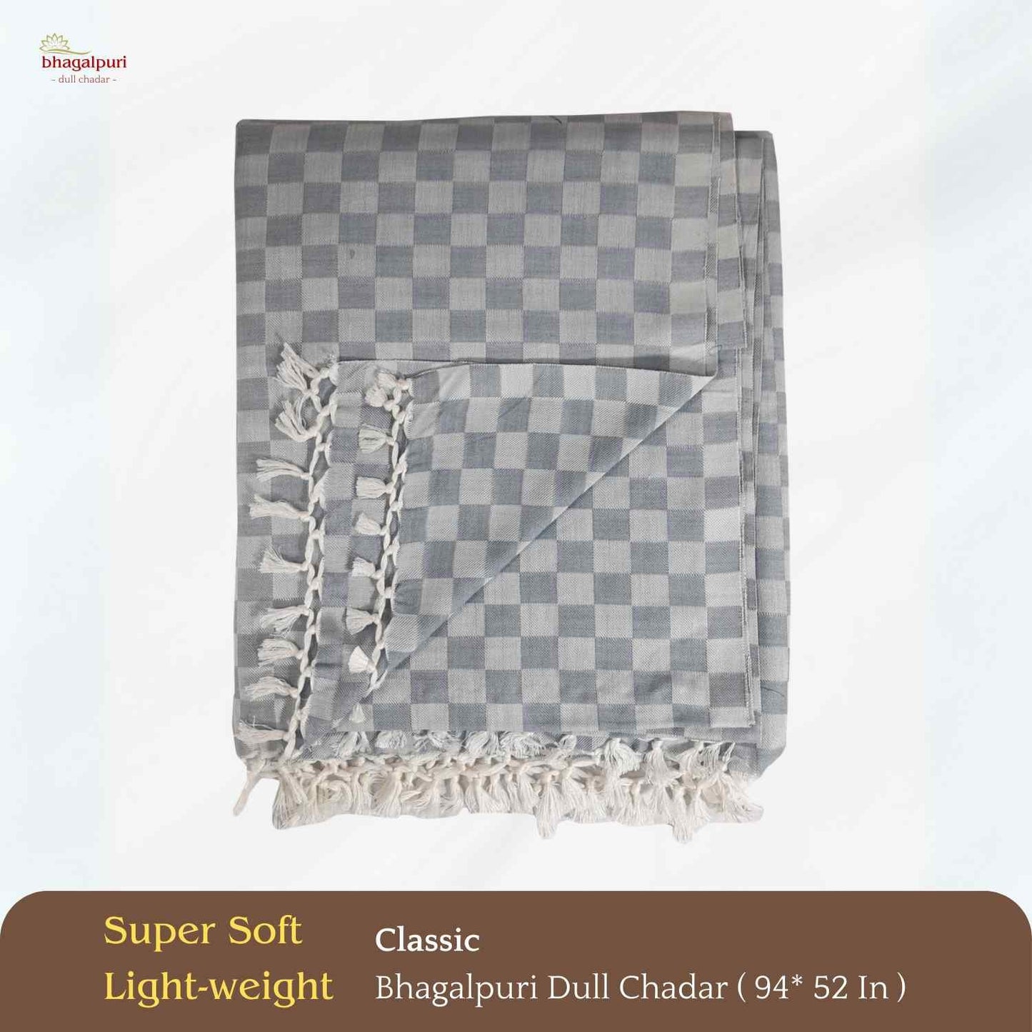 Summer & AC Blanket - Classic Bhagalpuri Dull Chadar Pack of Two | DULL 37
