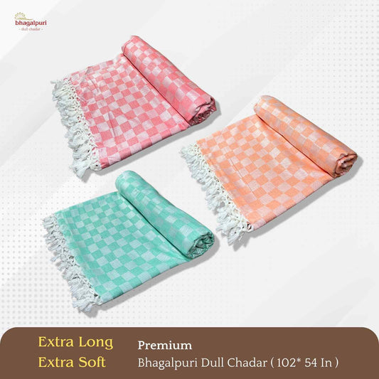 Super Soft & Gentle - Premium Bhagalpuri Dull Chadar Pack of Three | DULL 57 58 59