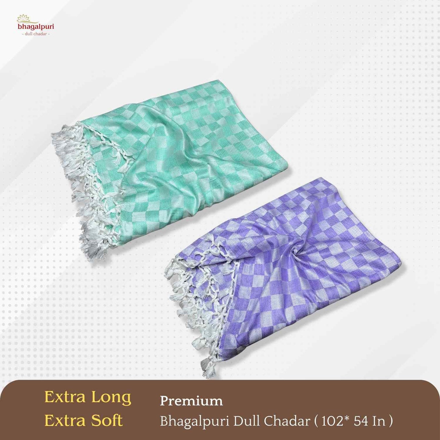Super Soft & Gentle - Premium Bhagalpuri Dull Chadar Pack of Two | DULL 59 60