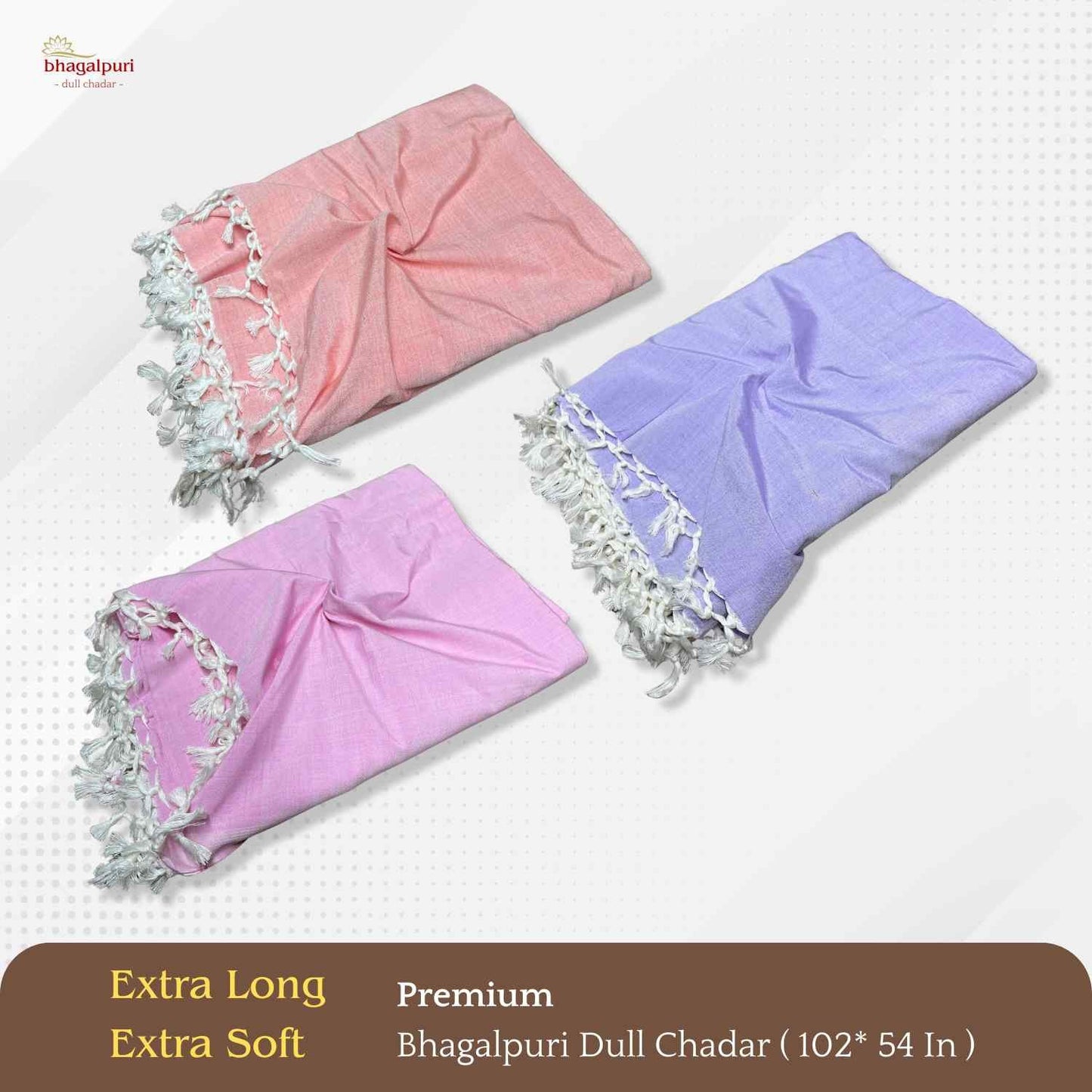 Summer Blanket - Premium Bhagalpuri Dull Chadar Pack of Three | DULL 65 66 67