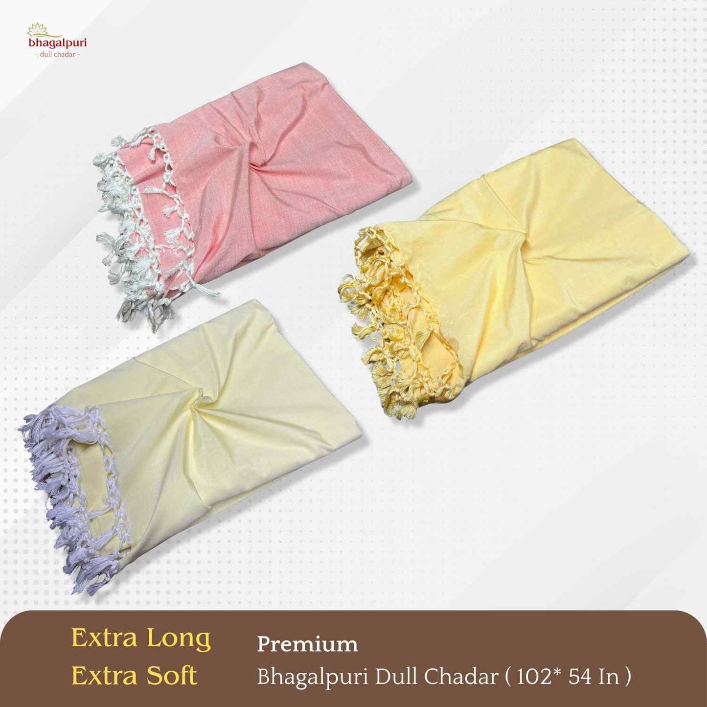 Summer Blanket - Premium Bhagalpuri Dull Chadar Pack of Three | DULL 67 68 69