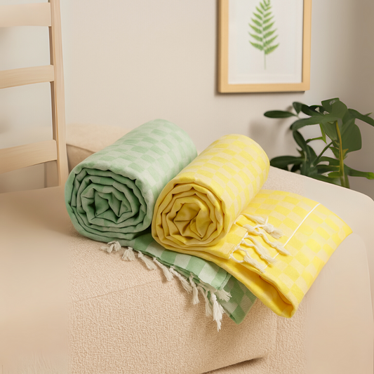 Summer & AC Blanket - Classic Bhagalpuri Dull Chadar Pack of Two | DULL 32 35