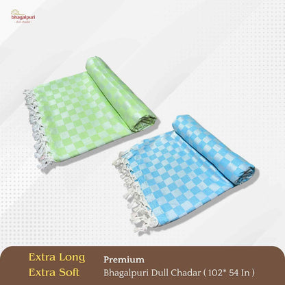 Pack of 2 - 100% Cotton Lightweight AC Blanket for All Seasons | Super Soft, Travel-Friendly, Compact Throw Blanket | DULL 52 53